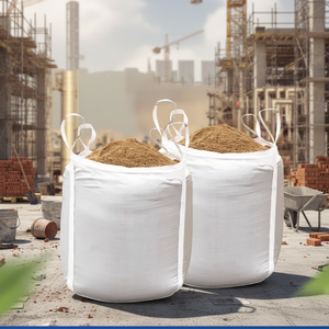 चौड़ा मुंह खुला शीर्ष फाइबर थोक बैग 1500 किलोग्राम क्षमता, 100% वर्जिन पीपी, 6:1 सुरक्षा कारक - Product Image 1