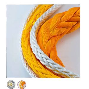 Cuerda Trenzada UHMWPE de 8mm, 12mm, 24mm, 28mm, 32mm en Colores Azul, Amarillo y Blanco, de 3/8/12 Hilos para Línea de Remolque, Barco, Nave, Yate - Product Image 2