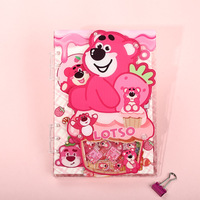 Cuaderno A7 de Hojas Sueltas de Acrílico con Diseño de Dibujos Animados Japoneses/Coreanos, Creativo y Original, con Temática de Acuario, Lindo y Divertido