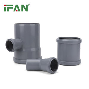 IFAN Semua Ukuran Fitting Pembuangan Air Plastik Halus Fitting Pvc-U Fitting Y Tee Pvc Pipa dan Fitting Dengan Sambungan Cincin Karet - Product Image 2