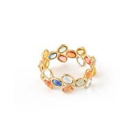 Anillo Ovalado de Zafiro Natural de la Mejor Calidad, Chapado en Oro de 18K y Rodio, Anillo de Compromiso y Boda de Lujo, Precio al por Mayor