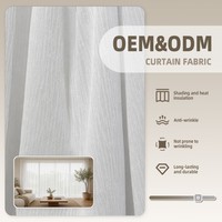 ColorsTex OEM/ODM Tissu de rideau en polyester 100% respirant, léger, brodé, non tissé, uni, voile, pour aménagements de fenêtres
