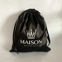 Sacs à poussière en satin de soie imprimés sur mesure avec cordon de serrage pour sacs à main en tissu, sous-vêtements, casquettes, chaussures, sèche-cheveux, emballages de luxe, sacs cadeaux