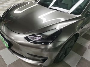 Envoltura de <span class=keywords><strong>vinilo</strong></span> para automóvil de PET, película para carrocería de automóvil gris brillante plateada metálica líquida - Product Image 2