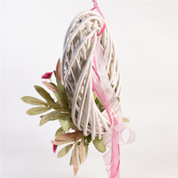Couronne de fleurs décorative en rotin de haute qualité GY BSCI pour la saison printemps-été, pour la porte d'entrée