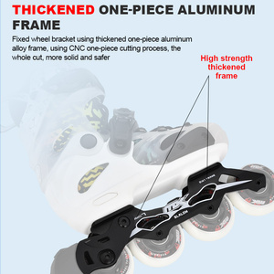 Patins à roulettes en ligne pour enfants de haute qualité, débutants en slalom, avec semelle intermédiaire en EVA, roulements ABEC7, <span class=keywords><strong>4</strong></span> <span class=keywords><strong>roues</strong></span> - Product Image 5