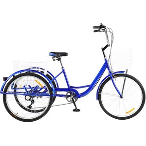 Triciclo utilitario Deseo de 26 pulgadas y 3 velocidades con cesta para personas mayores y mujeres que se desplazan diariamente - Product Image 5