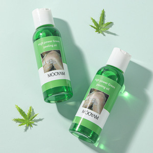 Huile de peeling verte biologique pour le corps et le visage, huile éclaircissante, peeling régénérant à l'aloe vera et au squalane - Product Image 5