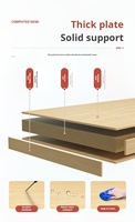 Bureau double exécutif, bureaux de travail modernes et simples, mobilier de bureau, poste de travail central, bureau pour personnel, extensible et modulaire