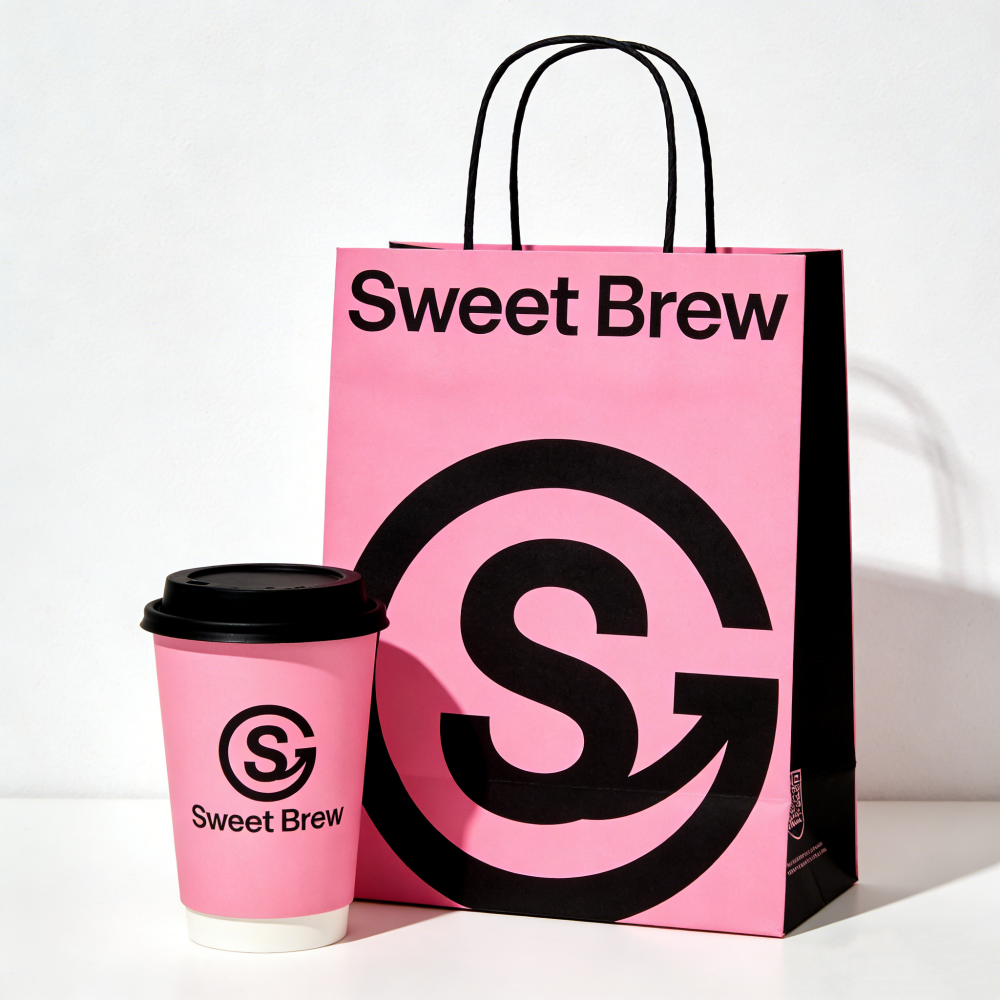 Disposable Coffee Paper Cup Custom pink Milk Tea Cup Thickened Commercial Takeout Packing with Cover
