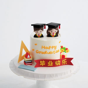 Décoration de gâteau pour enfants Ornements académiques Chapeau de docteur Hommes et femmes Ornements de bureau Taille crayon Costume de manuel - Product Image 4