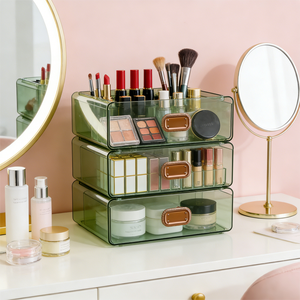 Juego <span class=keywords><strong>de</strong></span> Recipientes Acrílicos para Alimentos, Caja <span class=keywords><strong>de</strong></span> Almacenamiento Transparente para Cosméticos, Uso Doméstico, Multifuncional, Capacidad <span class=keywords><strong>de</strong></span> 6L, Precio al por Mayor - Product Image 1