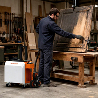 Nettoyeur laser à fibre pulsée JPT 500W, machine de nettoyage laser portable en valise pour l'élimination de la rouille, de la peinture, du métal, du béton et du bois, à vendre