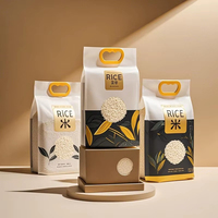 Sacs à Riz Doypack Personnalisés en Plastique Nylon à Fond Plat pour Emballage Scellé à Chaud