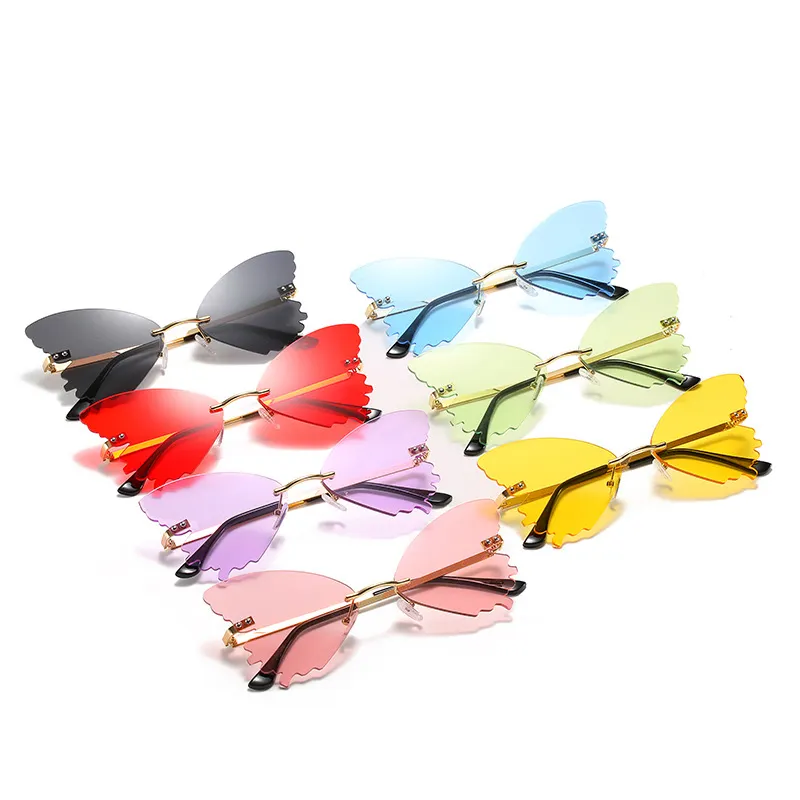 Fashion Sunglasses 2022 Oversized Butterfly Sun Glasses Colorful Lens Women And Men Shades Sunglasses