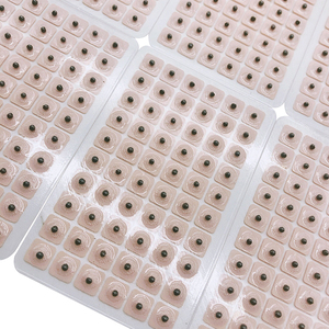 Telinga (wangbuliu) biji Vaccaria berlapis biji telinga emas dalam tas Opp 600 buah/tas hitam alami Ce OEM 3 tahun mendukung OEM - Product Image 3