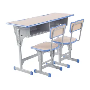 china suppliers wooden classroom table and chair for school student