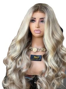 Pelucas de colores de aspecto natural Raw Virgin Ash Blonde Nuevo diseño Cap HD 13x5 Patch Lace Front Pelucas Perruques De Cheveux Humains - Product Image 3