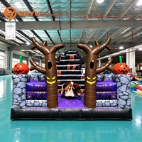 Taureau mécanique gonflable Ceyu pour Halloween, équipement de rodéo commercial avec tapis de sécurité pour la location d'événements et de fêtes