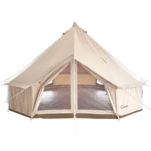 DANCHEL luar ruangan 6M tahan air 100% katun kanvas Yurt bel tenda rumah untuk ruang tamu