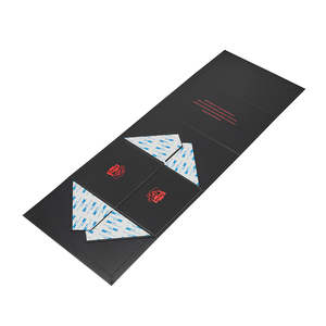 Custom Premium Foldable Matte Black Magnetic Closure Rigid Gift Packaging Box with Personalized Logo - Product Image 3