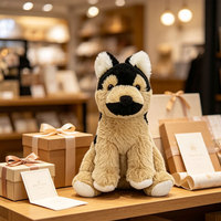 Peluche personnalisée Husky, jouet doux à poils courts, chiot en peluche pour les grossistes et les acheteurs en gros de marchandises pour animaleries