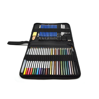 Ensemble de crayons à dessin professionnels en bois écologiques pour Halloween, avec mines colorées de qualité 3,8 mm, emballage en sac zippé, promotionnel