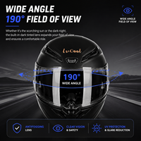 Casque de moto modulaire rabattable certifié DOT, coque ABS, double visière, tampon EPS, casque intégral pour course, rallye, ATV, kart