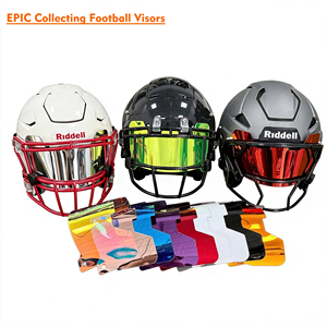 Visières de football en acrylique vert néon effet miroir pour casques de football Riddle <span class=keywords><strong>Schutt</strong></span> VICIS, visière de protection oculaire et faciale pour collection - Product Image 4