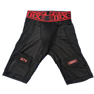 사용자 정의 아이스 하키 조크 타이츠베이스 레이어 하키 압축 바지 레깅스 반바지 - Product Image 4