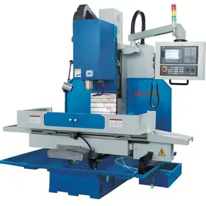 Büyük çalışma masası yatak tipi XK7132 dikey cnc freze makinesi için metal kesme