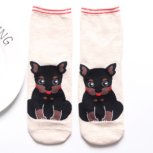 Wholesale 5 Colors Animated Socks Cartoon Dog Womens Animal Cheap Ankle Cute Socks - Product Image 5