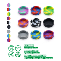 Cendrier en silicone personnalisé avec logo, portable