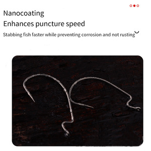 9004-NP Hameçon à manche large en acier inoxydable barbelé, <span class=keywords><strong>d</strong></span>écalé, <span class=keywords><strong>pour</strong></span> leurres souples, jigging, pêche au bar, à la perche, au poisson-chat en rivière et en <span class=keywords><strong>eau</strong></span> salée - Product Image 4