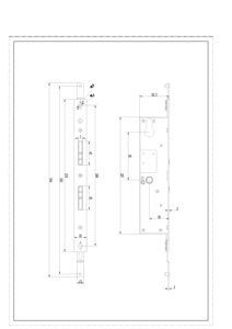 Thân Khóa Không Chìa Khóa 35 Mm Thân Khóa Cửa Trượt Điện Thân Khóa Có Bu Lông Lên Xuống - Product Image 6