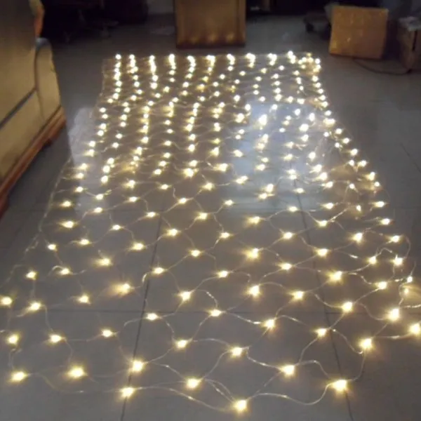 مخصص حجم شبكة تعمل بمصابيح LED شبكة الجنية ضوء سلسلة الطوق نافذة الستار عيد الميلاد الجنية ضوء الزفاف حزب عطلة ضوء وماض
