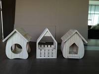 Ensembles de maison d'oiseau en bois naturel bricolage assembler un nichoir pour les enfants avec des pinceaux de peinture