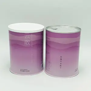 Boîtes de conserve d'emballage en métal de farine de céréales en poudre de taro avec impression en couleur personnalisée - Product Image 1
