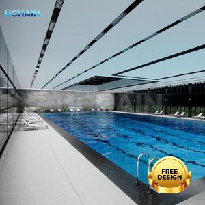 <span class=keywords><strong>Piscina</strong></span> de Competición Semi Modular de 25m con Carril Profesional, Estructura Resistente al <span class=keywords><strong>Cloro</strong></span> <span class=keywords><strong>para</strong></span> Instalaciones de Entrenamiento en Natatorios Escolares - Product Image 5