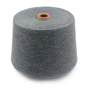 GRS Certification Recycle Fiber Eco-friendly Dope-dyed Spun Polyester Yarn For Socks