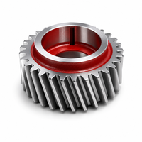 Engrenage de transmission hélicoïdale GGG50 en fonte ductile, usiné avec précision sur CNC