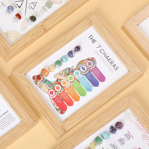 JD GEMS Vente en gros Cadre photo en pierre naturelle pour la guérison, artisanat, protection énergétique spirituelle, idéal pour la décoration intérieure et les cadeaux - Product Image 3