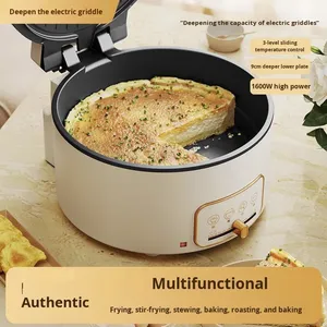 Machine à crêpes électrique tout-<span class=keywords><strong>en</strong></span>-<span class=keywords><strong>un</strong></span> à double face Machine à crêpes suspendue avec chauffage approfondi pour usage domestique - Product Image 2