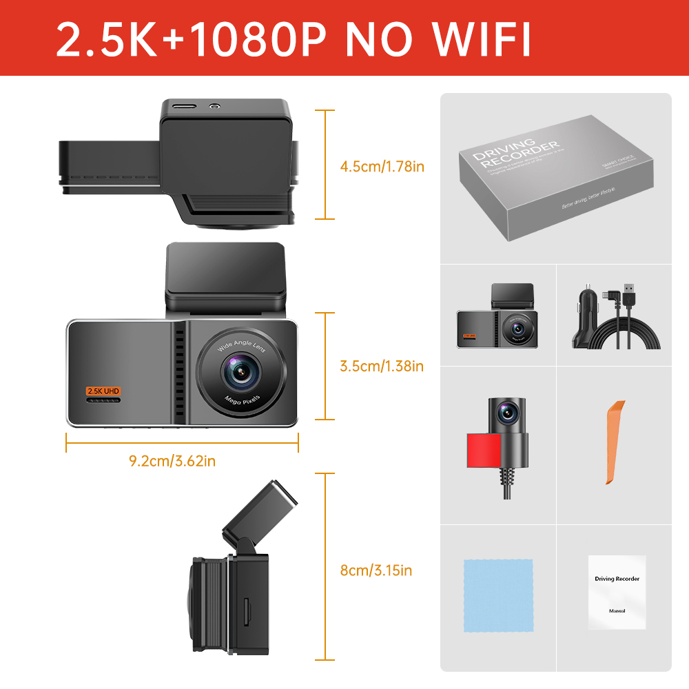 4k+1080P with Wifi & Gps