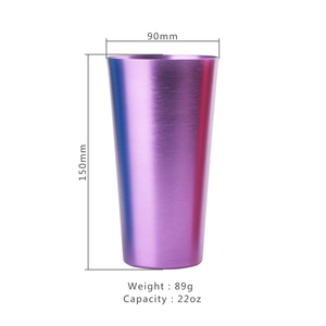 Cốc Uống Nước Bằng Nhôm Bền Vững Cốc Bia Đá Cốc Nhôm Màu - Product Image 5