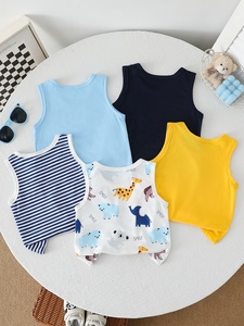 Bebek Erkek Giysileri Çocuk Giysileri Yazlık Kolsuz Atlet 5'li Paket Çoklu Stil Yeni Gelen OEM ODM Toptan Fabrika - Product Image 2