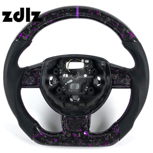 Volant en fibre de carbone forgée personnalisé violet pour Ford <span class=keywords><strong>Focus</strong></span> MK2 ST <span class=keywords><strong>RS</strong></span> <span class=keywords><strong>2006</strong></span> 2007 2008 2009 2010 2011 - Product Image 1
