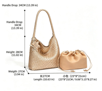 Sac à bandoulière résistant à l'eau de style bohème de luxe pour femmes, idéal pour le shopping et les voyages