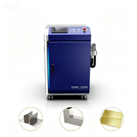 Machine de soudage laser à fibre compacte multifonctionnelle DH, neuve, avec options 3000W/1000W, refroidissement par eau, structure portable pour