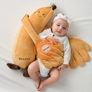 Jouet pour bébé en forme de banane de 55 cm, télécommande, fonction de tapotement automatique, aide au sommeil pour nourrissons, <span class=keywords><strong>oreiller</strong></span> en peluche, sucette électrique - Product Image 5